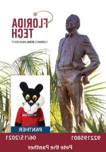 Florida Tech student, faculty and staff photo ID card with logo and image of Keuper statue