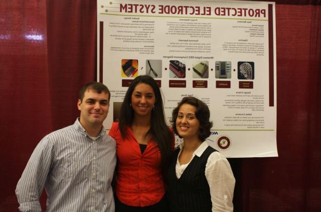 Three students at the student design center