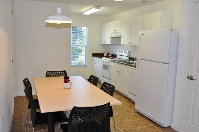 Dining room and kitchen